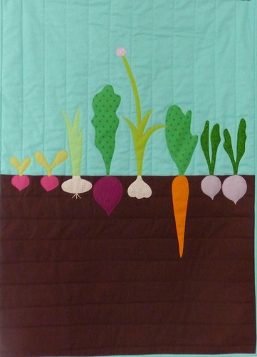 Vegetable mini quilt
