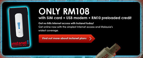 Instanet Prepaid Pack + Modem for only RM108