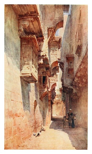024-Una callejuela en el barrio Tulun del Cairo-Below the cataracts (1907)- Walter Tyndale