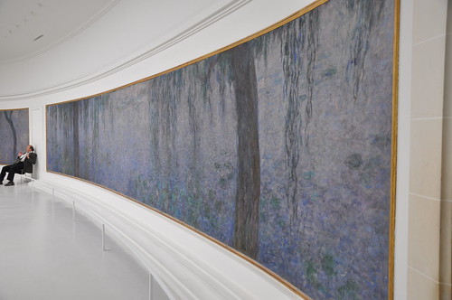 Clear Morning with Willows by Monet