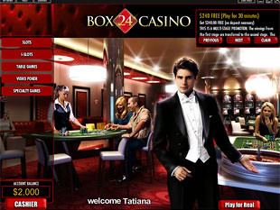Box24 Casino Lobby