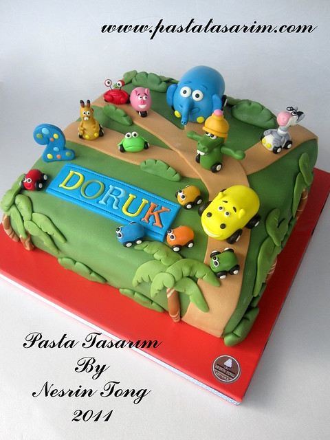  jungle junction cake - doruk 2nd birthday