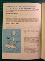 02 - Buttonholer, Feed Cover Plate attachment instructions