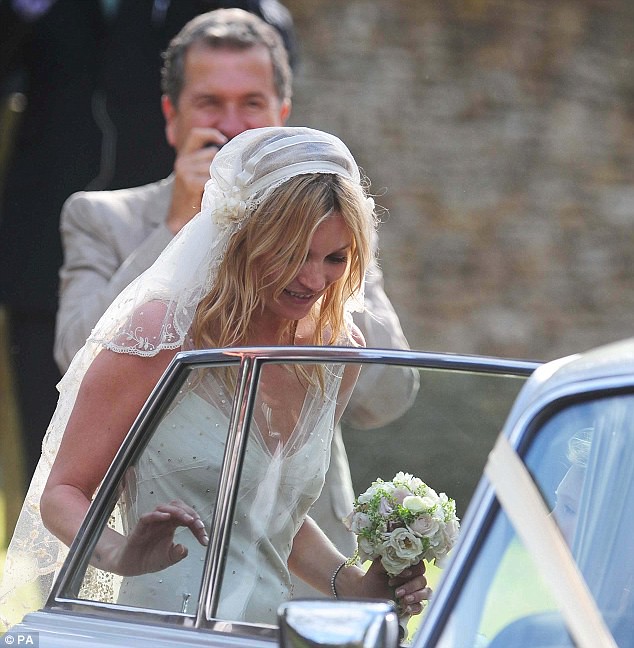 Mrs Rock Chick now! Beaming Kate Moss gets hitched to Jamie Hince with daughter Lila among the 15 bridesmaids  6