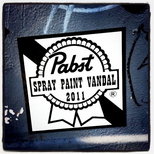 Art: Pabst Spray Paint Vandal by Sanctuary-Studio