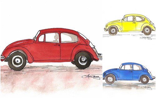 Punch Buggy watercolor prints