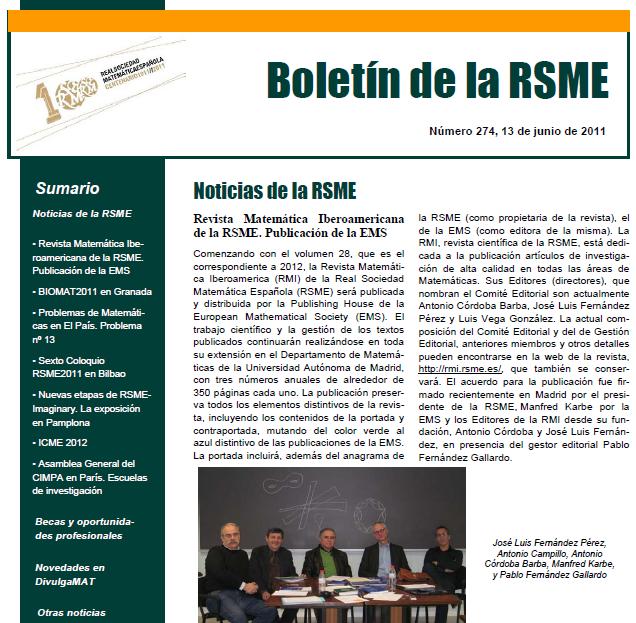 Boletín RSME