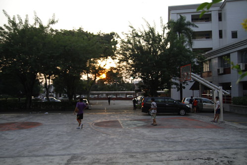 Basketball court at Chung Hwa High School