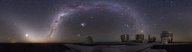 Light of the Zodiac, The Milky Way as seen at Paranal, Chile