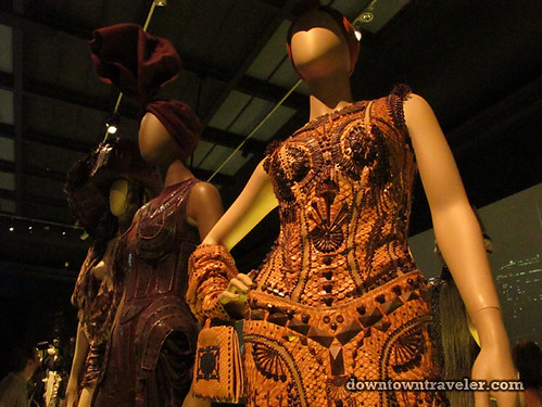 Jean Paul Gaultier python dress at Montreal Musee des Beaux Arts