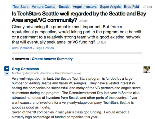 Is TechStars Seattle well regarded by the Seattle and Bay Area angel/VC community?