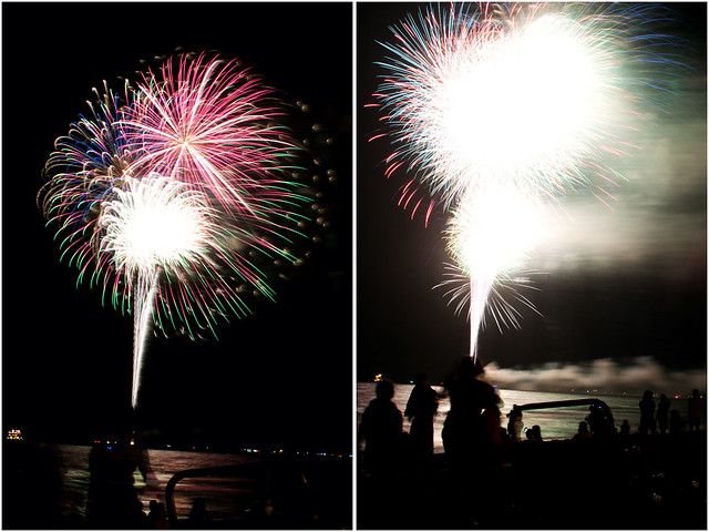 July 4th fireworks diptych 24