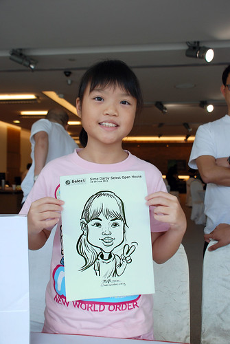 Caricature live sketching for Sime Darby Select Open House Day 2 - 17