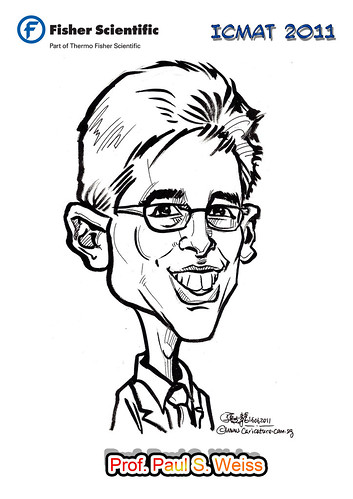 Caricature for Fisher Scientific - Prof. Paul S. Weiss