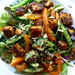 Big Salad with Pan-Fried Tofu Squares with Sweet and Sour Chile Dressing