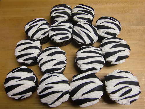 Zebra cupcakes