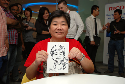 Caricature live sketching for Ricoh Roadshow - 31