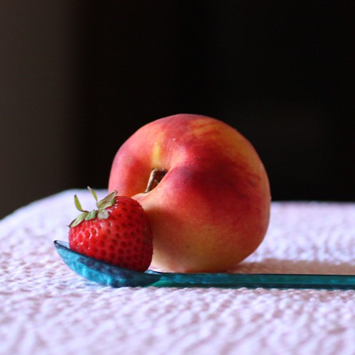 strawberry & peach