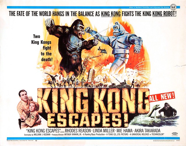 Reynold Brown - King Kong Escapes (Universal, 1968) half sheet