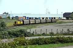 Coilstrein met AracelorMittal-lok 58 in Mardyck(Dunkerque)