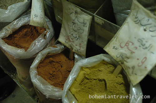 Spices at the market in Nablus