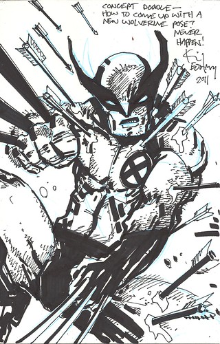 Panel to Panel :: WOLVERINE “Blank Variant” cover ..concept by Kevin Eastman (( 2011 )) [[ Courtesy of P2P ]]