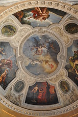 A decorative ceiling