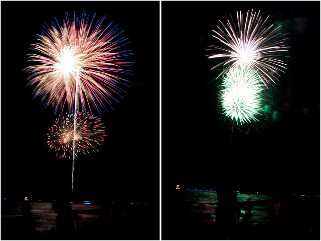 July 4th fireworks diptych 23