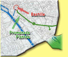 route of la Promenade Plantee (via Greenstays in France)