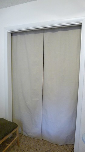 Closet Curtains Hung