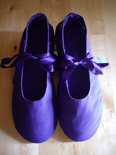 Laura's Purple Organic shoes