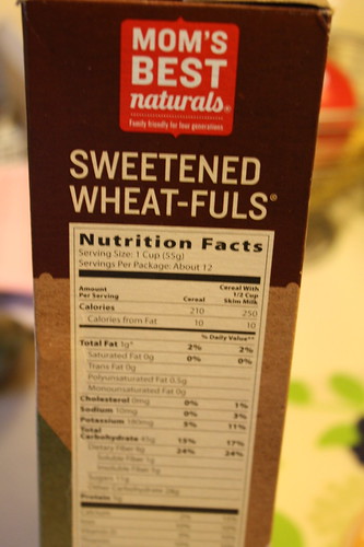Mom's best sweetened wheat-fuls