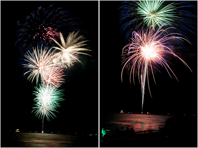 July 4th fireworks diptych 10
