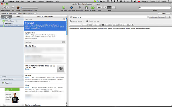 Evernote for MAC