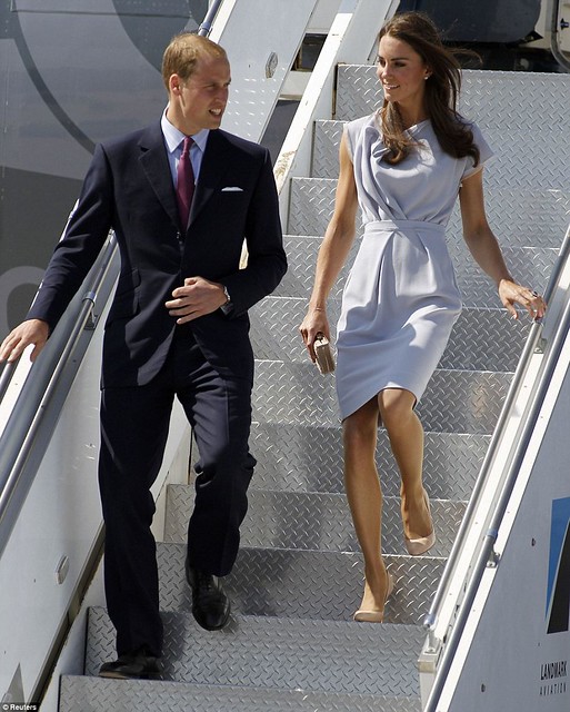 She's a California girl! Royal couple touch down in LA with a splash of red, white and blue as America prepares for Kate-mania  3
