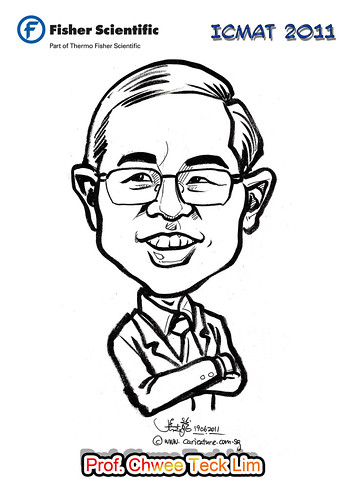 Caricature for Fisher Scientific - Prof. Chwee Teck Lim