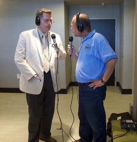 John Broussard, USDA Business and Cooperative Programs Director for Louisiana, discusses USDA’s business programs  and the hotel project in an interview with radio announcer E. John Ponthier, Avoyelles Country KAPB 97.7 FM radio.