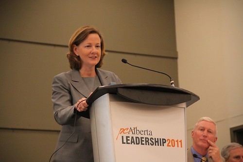 Alberta Progressive Conservative leadership candidate Alison Redford in Vermilion on July 21, 2011.