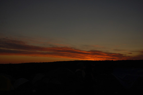 Sunrise over Tent CIty - Evolve Festival 2011