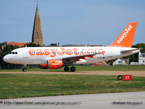 G-EZIH Airbus A319-111 by Jersey Airport Photography