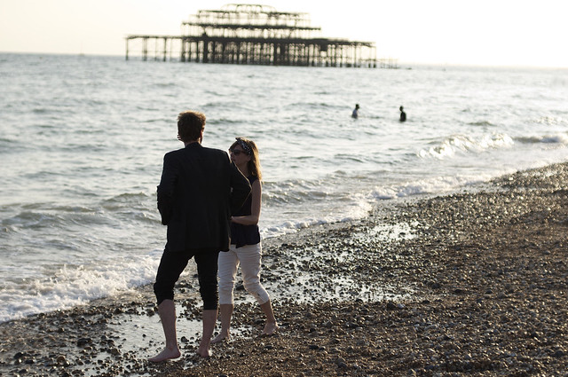 couple and west pier