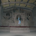 L'altare interno (in adobe) con una immagine della Virgen, nella Iglesia nuestra sra del Rosario in Anallico