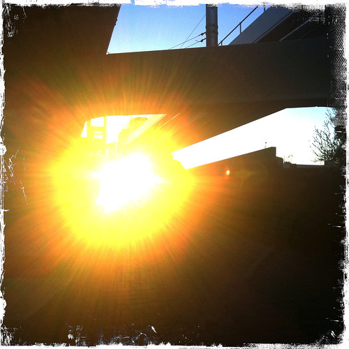Sunrise through the concrete. Day 253/365.