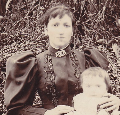 Anonymous woman and child. (enlarged detail)