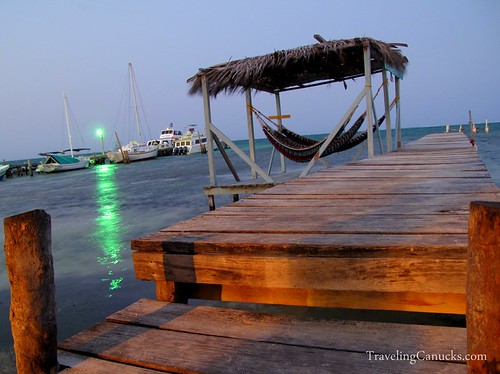 Sunset on the Dock - Caye Caulker Belize