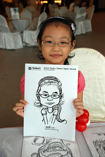 Caricature live sketching for Sime Darby Select Open House Day 2 - 7