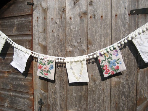Vintage Textile Bunting by RubyRed06