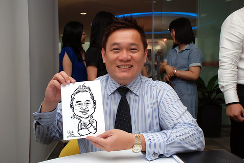 Caricature live sketching for Ricoh Roadshow - 19