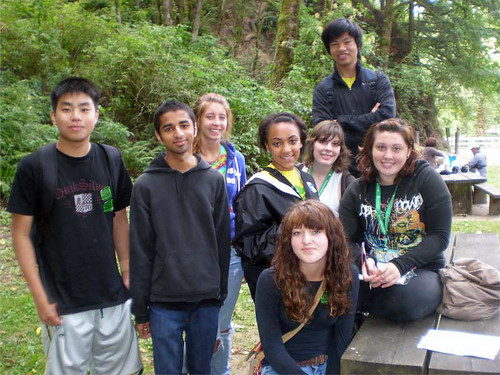 Portland, Ore., June 10, 2011 -- Forests Inside Out! Youth mentors for the Forests Inside Out! program in Portland, Ore.  Economic recovery funding allowed these young people help approximately 350 grade schoolers from underrepresented communities to connect with nature in two-day workshops in August 2010.