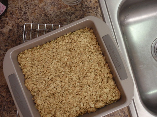 Granola Baked in New Pan